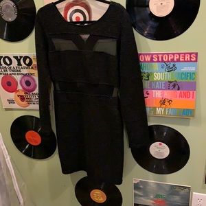 BCBG Black Dress with back cut-outs